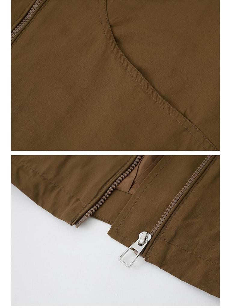 Damen Kurzer Trenchcoat mit Kapuze - 2025 Koreanischer Stil, Modisch & Vielseitig für Frühling/Herbst