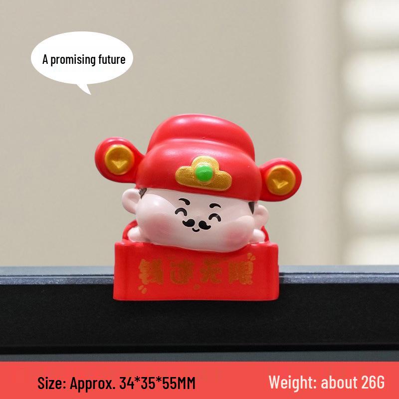 

Wealth Deity Car and Desktop Ornament – Stress Relief Decoration Doll As shown