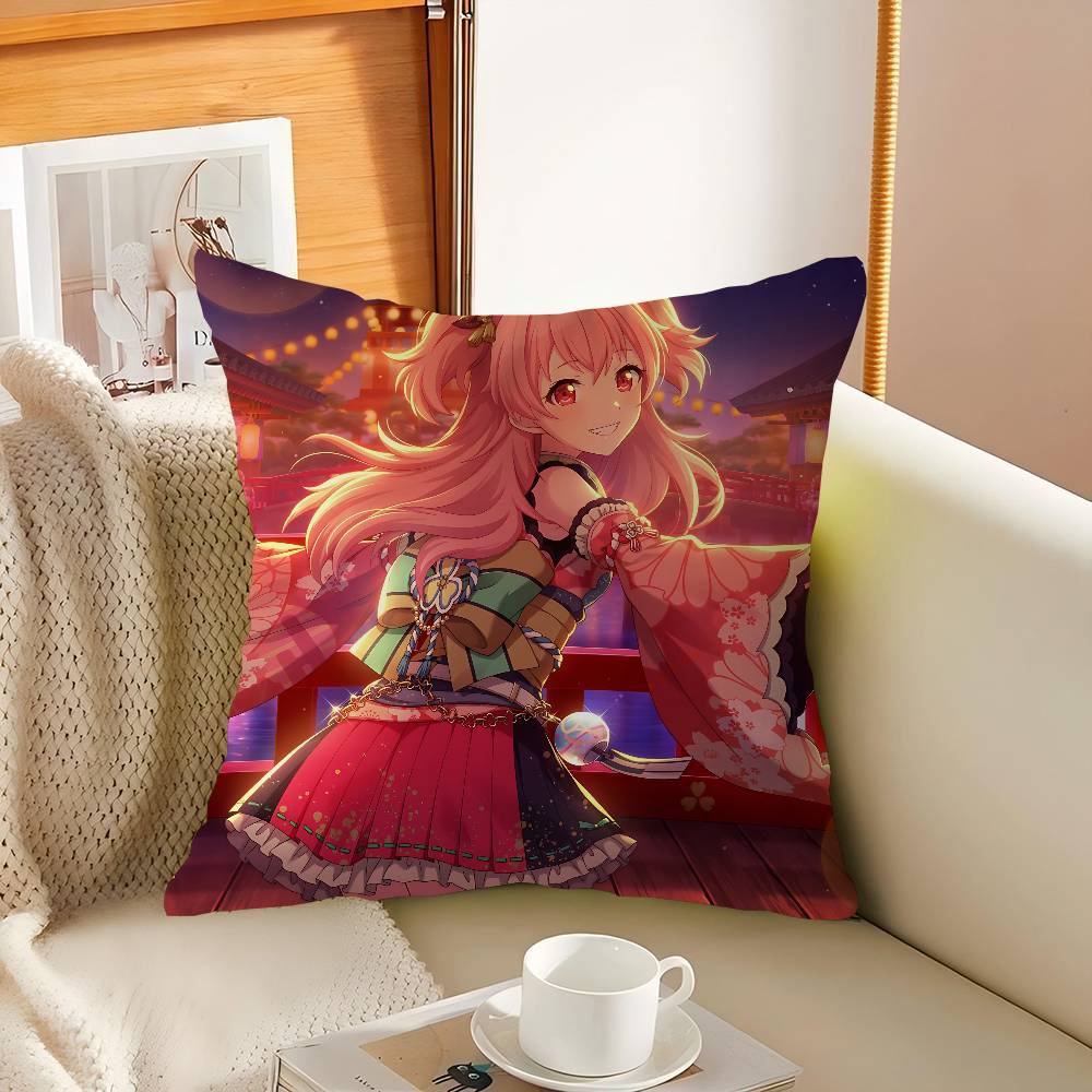 A-Airi Momoi Cartoon Cushion Cover Decorative Pillow Sofa Home Decor Case Pillow Cases