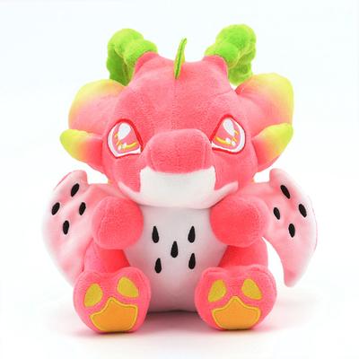 25cm Cute Fat Dragon Fruit Dinosaur Animal Doll Soft Dinosaur Plush Toys for Boys and Girls Halloween Holiday Birthday Gifts