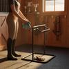 Heavy Duty Saddle Rack Movable Freestanding Stand Space Saving for Riders
