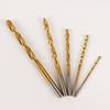 5-Piece Titanium-Coated High-Speed Steel Twist Drill Bit Set - Sharp, Wear-Resistant, Efficient Chip Removal
