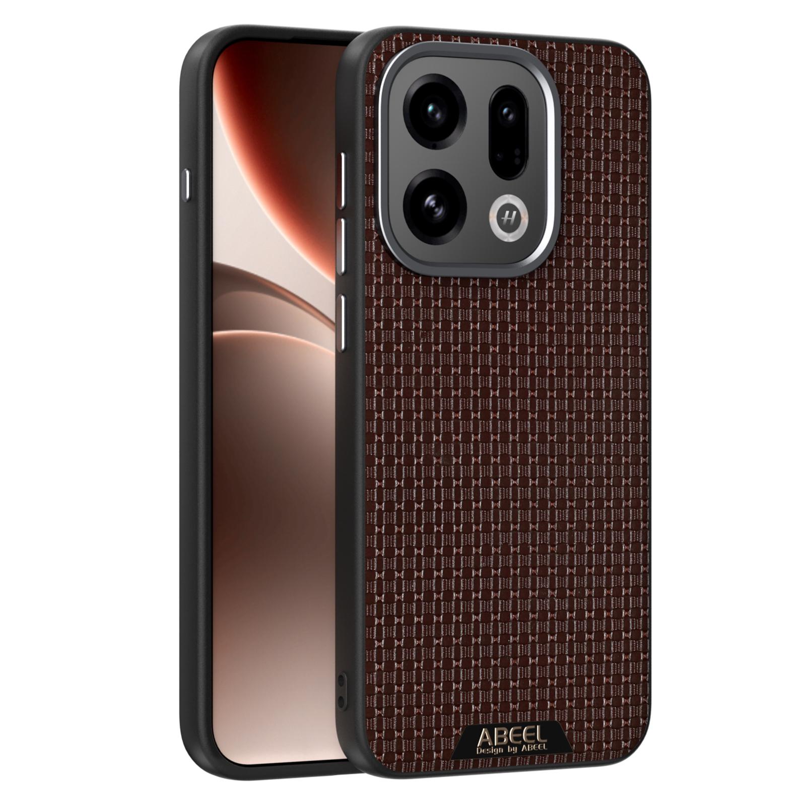 

ABEEL For Oppo Find X9 5G Magnetic Case Textured Micro-Embossing Back Cover