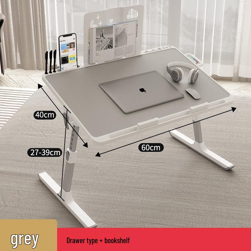 Foldable Adjustable Bedside & Laptop Desk for Dorm Study