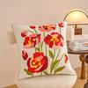 Embroidered Countryside Style Flower Cushion Covers For Home Sofa Bed Throw Pillowcase Living Room Decorative