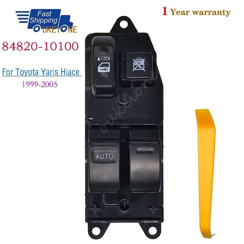 

84820-10100 8482010100 For Toyota Yaris Hiace 1999-2005 LHD Master Driver Side Electric Window Door Power Switch Car Accessories