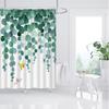 Elegant Floral Butterfly Shower Curtain – Waterproof Bathroom Decor with Tropical Plants, Multiple Sizes 90x180cm - 300x180cm