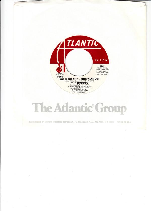 

7inch Record TRAMMPS - The Night The Lights Went Out 3442PROMO Atlantic 1977 US Soul/Funk Used