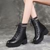 Fashion Soft Booties Combat Retro Style Ankle Boots for Women Fashion 2025 Y2k Designer Luxury New Rock Goth Boot Hot Woman Short Shoes