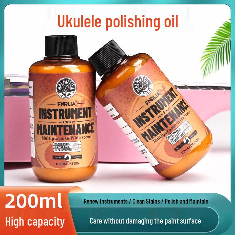 

Ukulele & Guitar Care Kit: String Oil, Rust Prevention, Stain Remover, Fingerboard Cleaner.