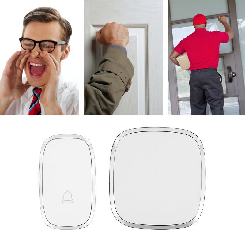 Wireless White A101 Remote Control Electronic Doorbell Ideal For Home Villa And Seniors