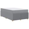 Bed Frame with Mattress Light Grey 120 x 200 cm Fabric