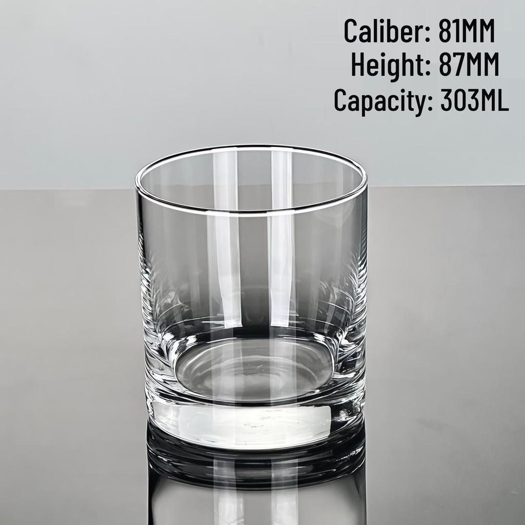 Whiskey, Liquor, and Coffee Glasses: Thick-Bottomed Ice Hockey Water Cup by Qixian Glassware