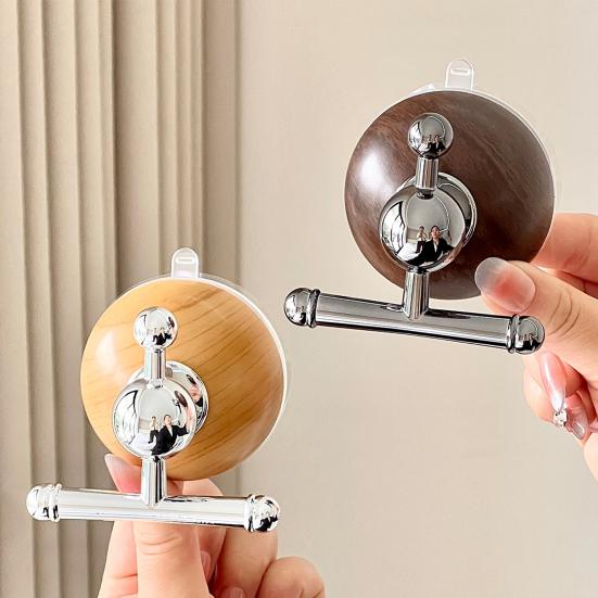 Yousheng Suction Cup Hook Reinforced Suction Cup Base Easy Installation Removable Suction Hanger Heavy-Duty Support Hook