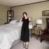 2026 Women's Summer French Backless Sleeveless Pleated Sling Dress