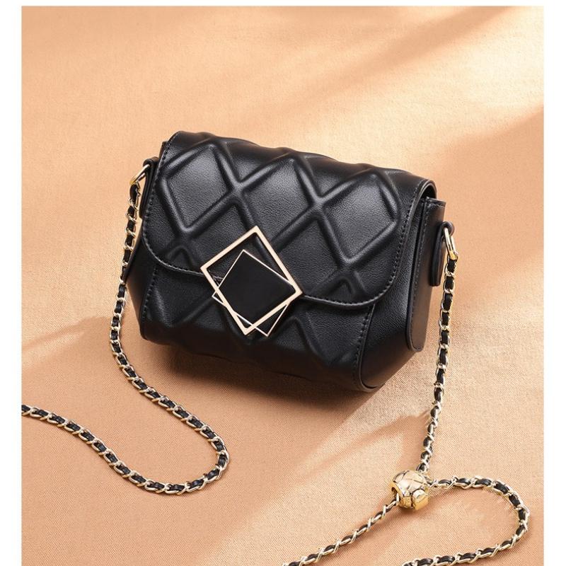 New Women's Handbag, Trendy Genuine Leather Chain Crossbody Bag, Niche Fashion, Versatile, High-End Women's Bag