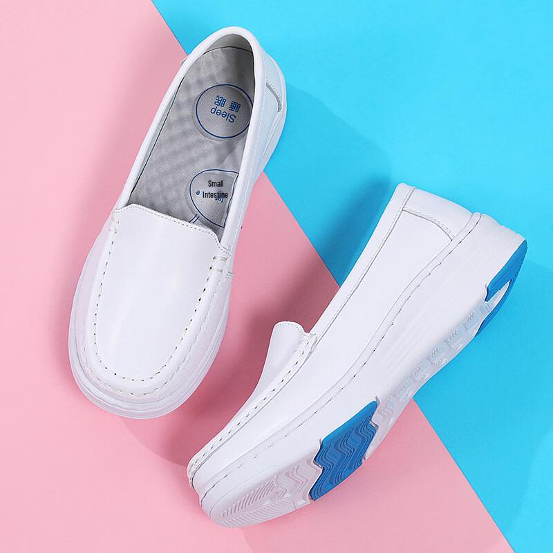 Sapatos Rasos Brancos Respiráveis Femininos ANZUEN