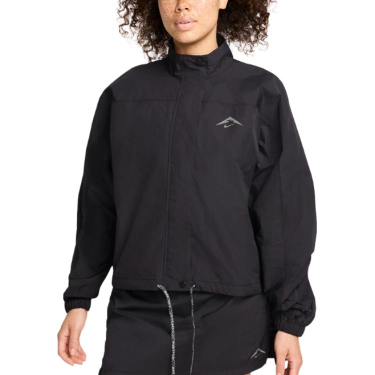 Nike Trail Women s Repel Uv Running Jacket FN5925-010 XS