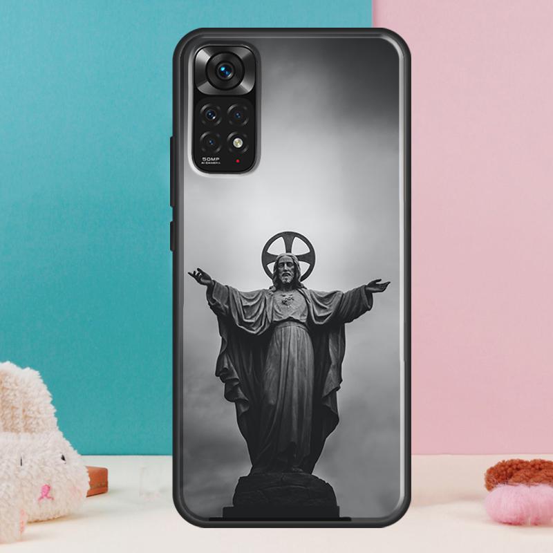 Christian Jesus Case For Xiaomi Redmi Note 14 13 Pro 12 11 9 10 9S 10S 11S 12S Redmi 14C 13C 10C 12C Cover