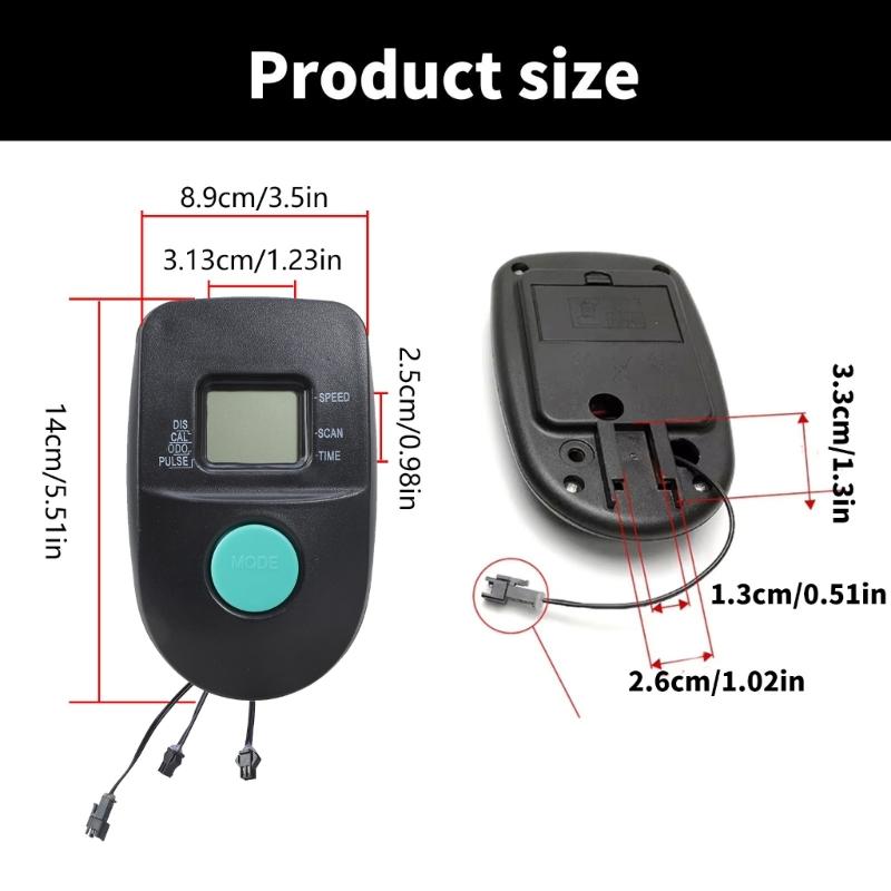 Fitness LCD Speedometers Exercise Bikes Calories Distances Time Trackers for Bike Fitness Equipment