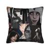 Double Sided Billie Eilish HIT ME HARD & SOFT Album Cushion Cover, Fan Merch Pillowcase for Music Lovers Home Sofa Bedroom Decor