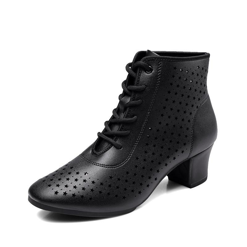 Neue Sommerabsätze Tanz-Sneakers Damen Latein-Schuhe Weiche Moderne Jazz Leder Tanzschuhe Mädchen Tango Gesellschaftstanzschuhe