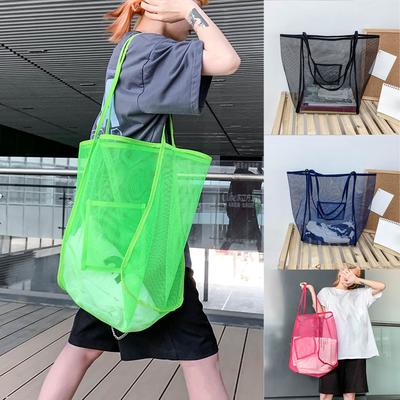 Mesh Big Capacity Bags Shopping Handbag Travel Bag Clutch Multifunctional Bags