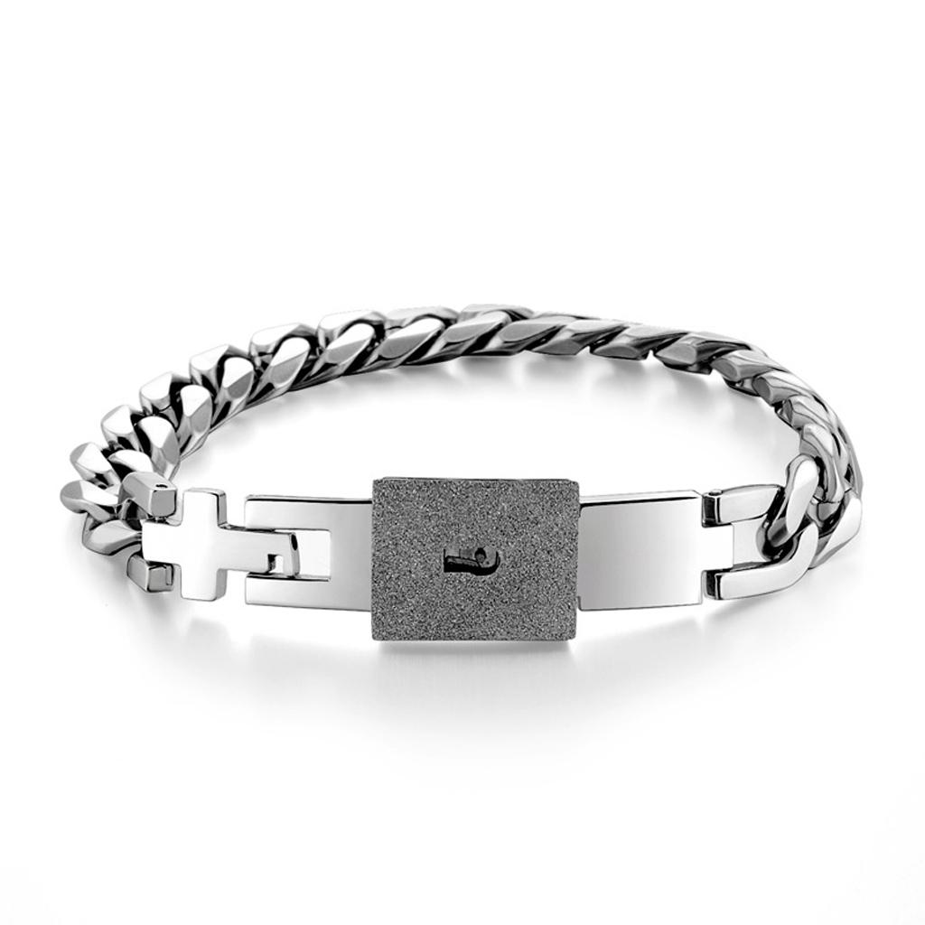 Edelstahl-Schloss für Schlüssel-Armbänder 2x Passende Armbänder Geschenk für Cou