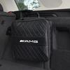 For Mercedes Benz AMG A B C E G CLA W211 W203 W204 C260 E300L A200L Car Leather Storage Bag High-capacity Auto Trunk Handbag