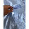 Men Linen Blend Short Sleeve Shirt With Chest Pockets Button Down Casual Blouse