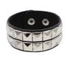 European & American Punk Street Style Rivet Leather Couple Bracelet for Nightclubs