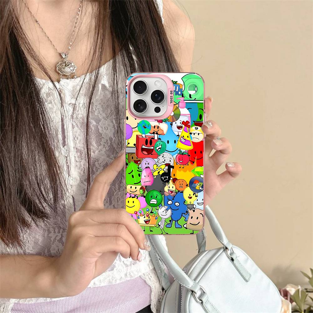 Anime Bfdi Battle For D-Dream Island Phone Case For IPhone 16 15 14 13 12 11 17 Pro MAX Plus Pro Matte Shockproof Cover