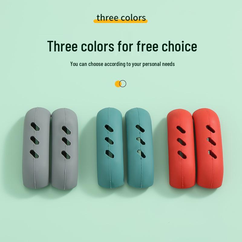 

Anti-Scald Silicone Pot Handle Gloves - Heat Resistant, Colorful, Durable, and Insulated for High-Temperature Cooking. Green Single