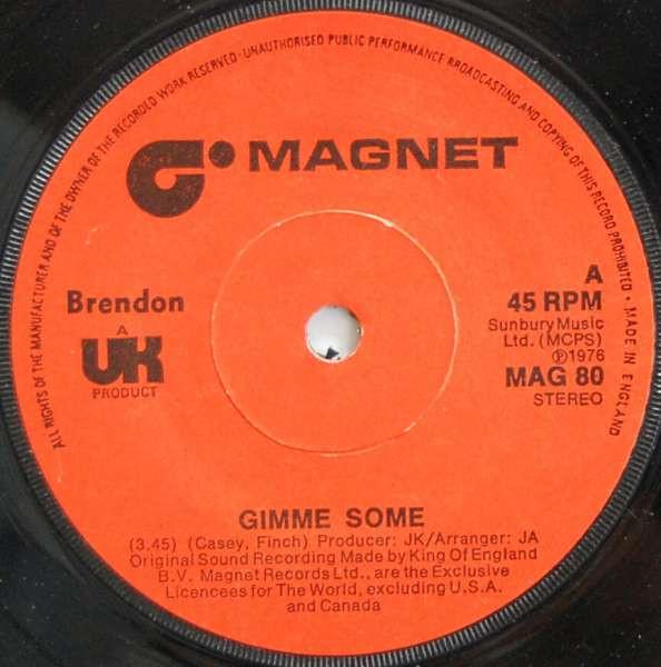 

7inch Record BRENDON - Gimme Some MAG80 Magnet 1977 Japan Soul/Funk Used