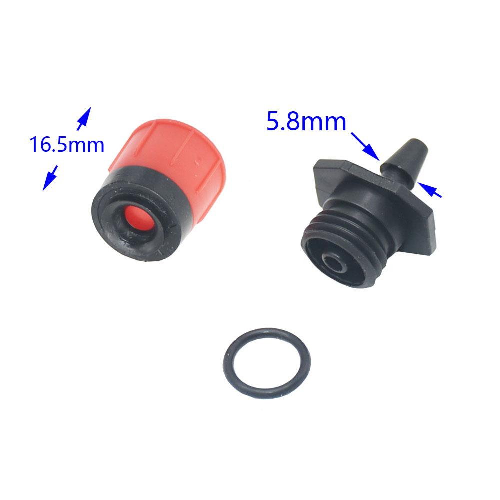 

25pcs 360 Degree Garden Watering Sprinklers With 1/4 Barb Connector For Orchard Agricultural Irrigation