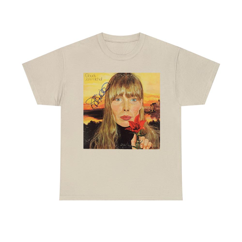 Joni Mitchell album signed T-shirt sand Short sleeve S to 345Xl Unisex T-Shirt XL