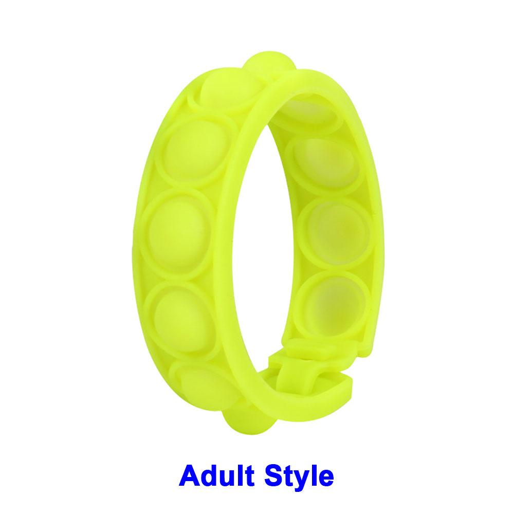 Mondo Silicone 1pz Stili Corti Pops Bolle Braccialetto Decompressione Giocattolo Sollievo Stress Colorato Braccialetto Silicone Adulti Bambini Giocattoli