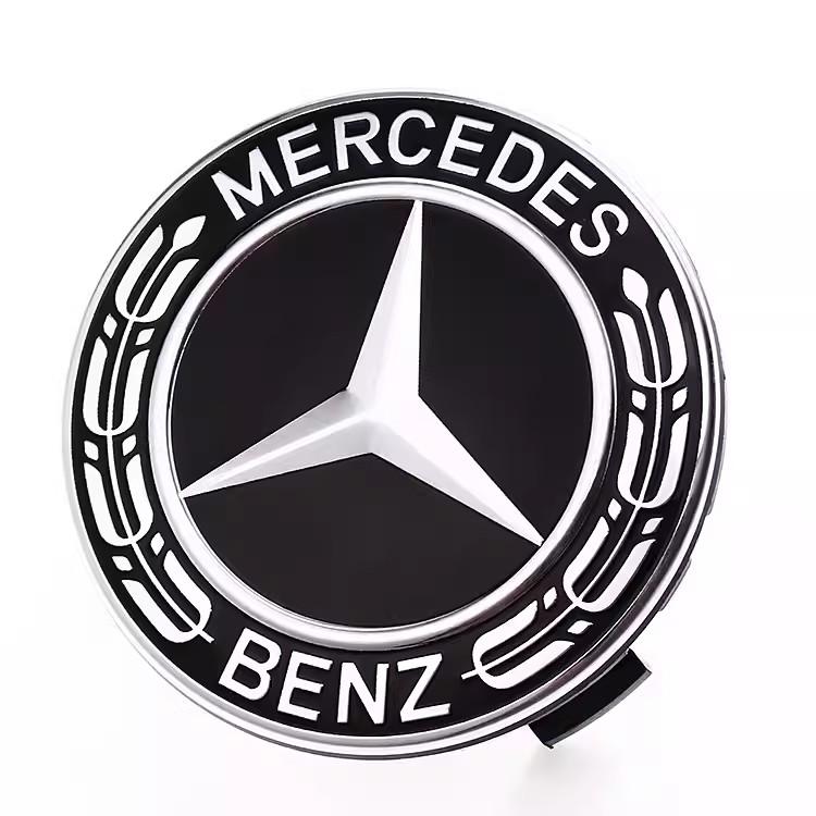 4Pcs Car Wheel Center Hub Caps Emblem Covers Decor Accessories For Mercedes Benz AMG GLE GLC W204 W205 W203 W211 W212 W213 W169 OD5