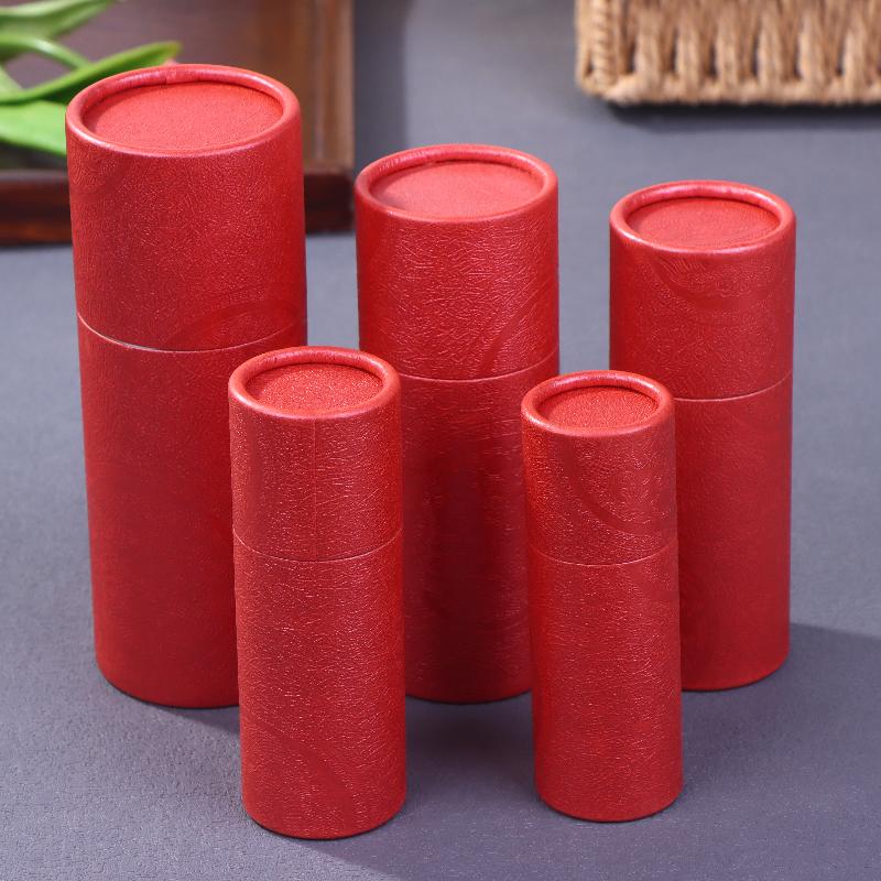 1 Pcs Copperplate Paper Tube Box Paper Gift Packaging Round Cylinder Oil Bottle Package Cardboard Tube For Essential Oil Perfume