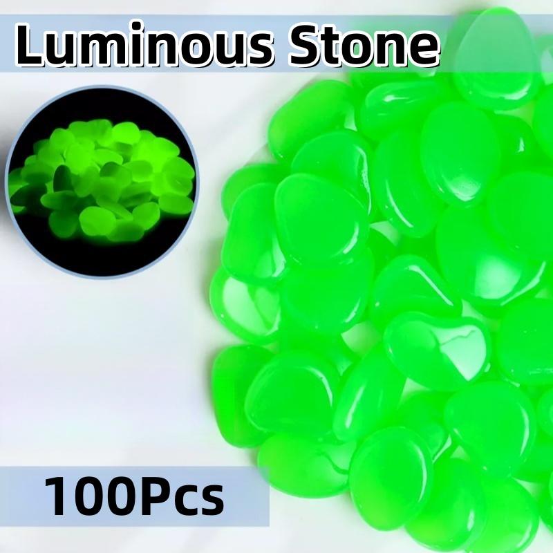 

100Pcs/Bag Color Outdoor Luminous Stones Glow In Dark Garden Pebbles