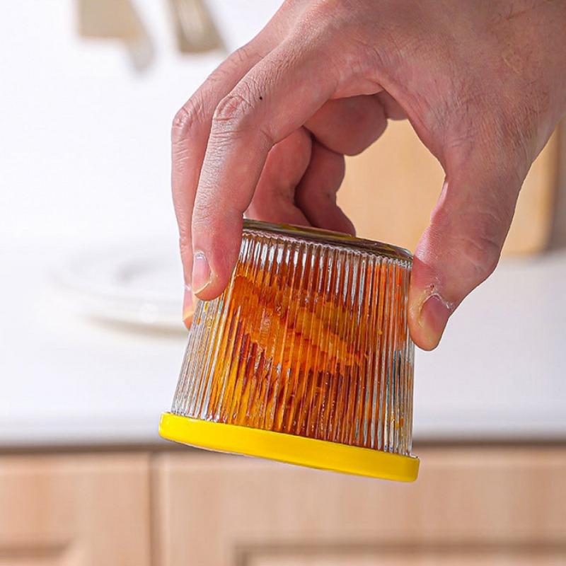 1/4Pcs 200Ml Glass Storage Jars Transparent Thicken Glass Storage Containers Multifunction Fresh-Keeping Mini Clear Jars Kitchen