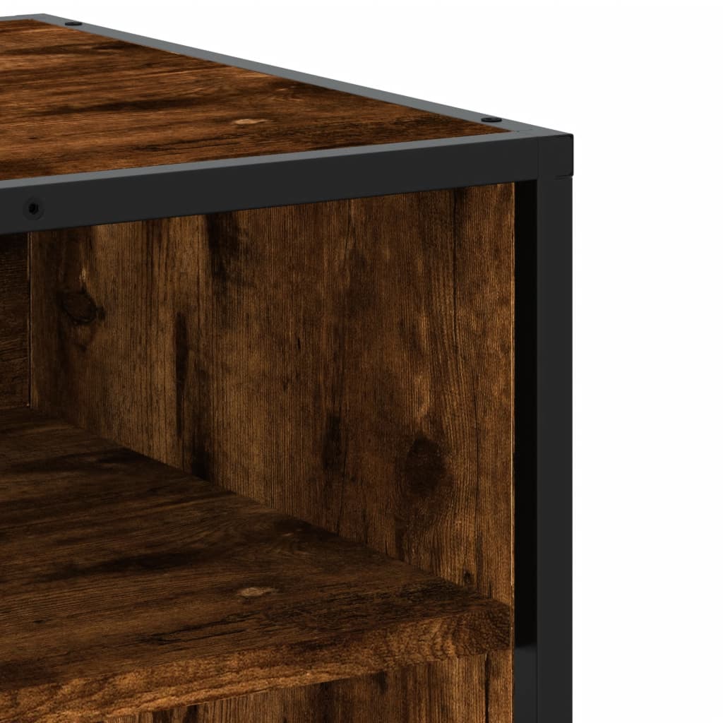 TV Stand Smoked Oak 180 x 40 x 46 cm Engineered Wood