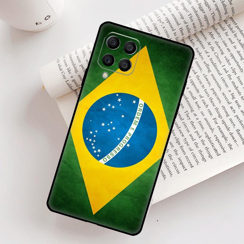 Brazil Brazilian Flag Case For Samsung Galaxy M52 M06 M16 M36 M56 M33 M15 M55 M31 M13 M12 M14 M53 M32 M35 M34 M54