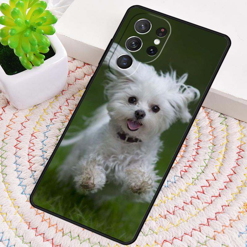Maltese Dog Puppies Silicone Phone Case For Samsung Galaxy note 10 pro S26 S25 S24 S23 S22 S21 Plus S25Ultra Capa Cover