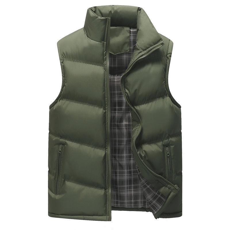 Gilet in cotone ispessimento uomo giacca invernale piumino gilet in cotone uomo taglia grande