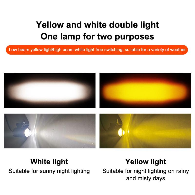 Led Motorcycle Spotlight With Switch Super Bright Motorcycle Led Explorers Headlight Projector Fisheye Lens Led Moto Fog