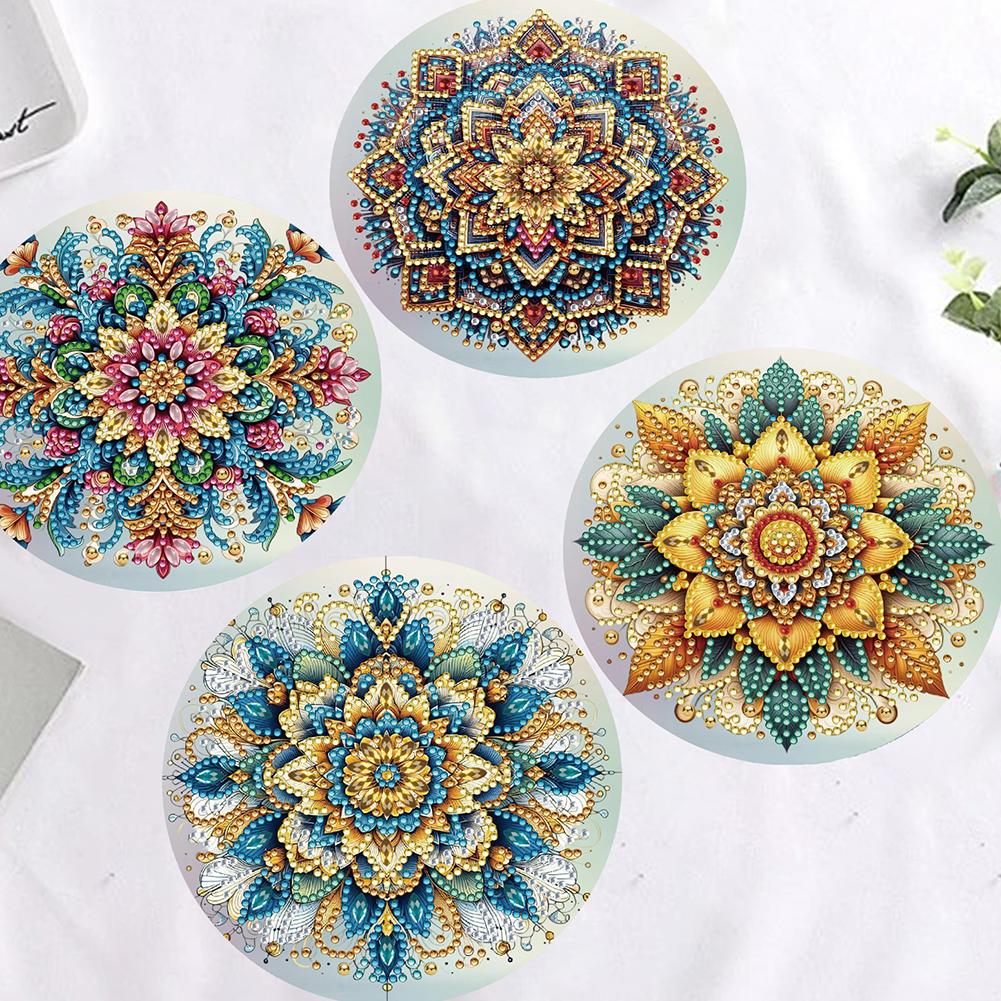 12PCS DIY Diamond Art Greeting Cards Flower Pattern Diamond Art Handmade Cards for Christmas Birthdays Thanksgiving and Holidays