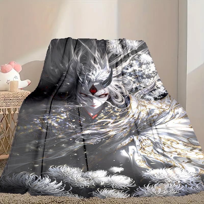 1pc Naruto Blanket, Home Printed Throw Blanket - Soft Blanket Gift for Family, Washable Sofa Bed Blanket