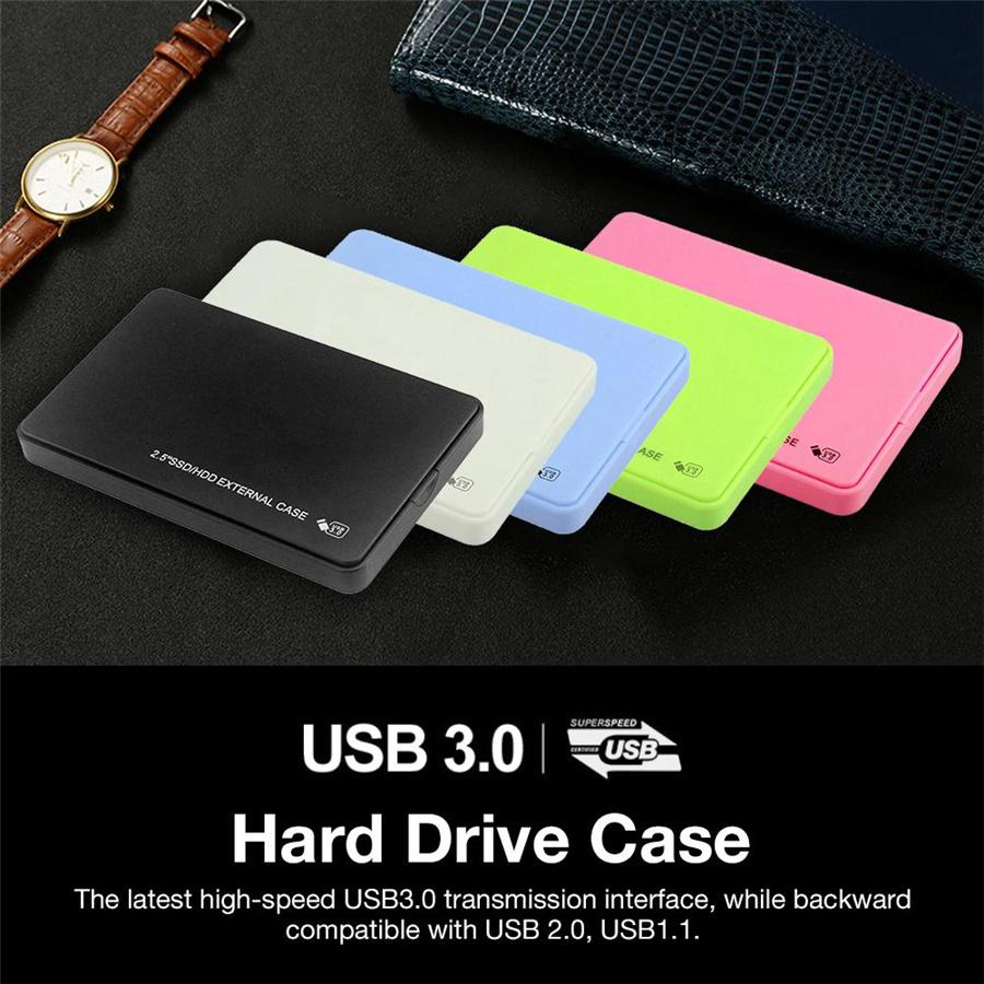 Newest 2.5 Inch Hard Drive Enclosure Usb 3.0 To Sata I / Ii / Iii Tool-free External Hard Drive Enclosure 2.5 Inch Ssd Hdd