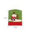 Home Xmas Santa Claus Snowman Chair Back Covers Chair Cover Christmas Decoration New Year Decor